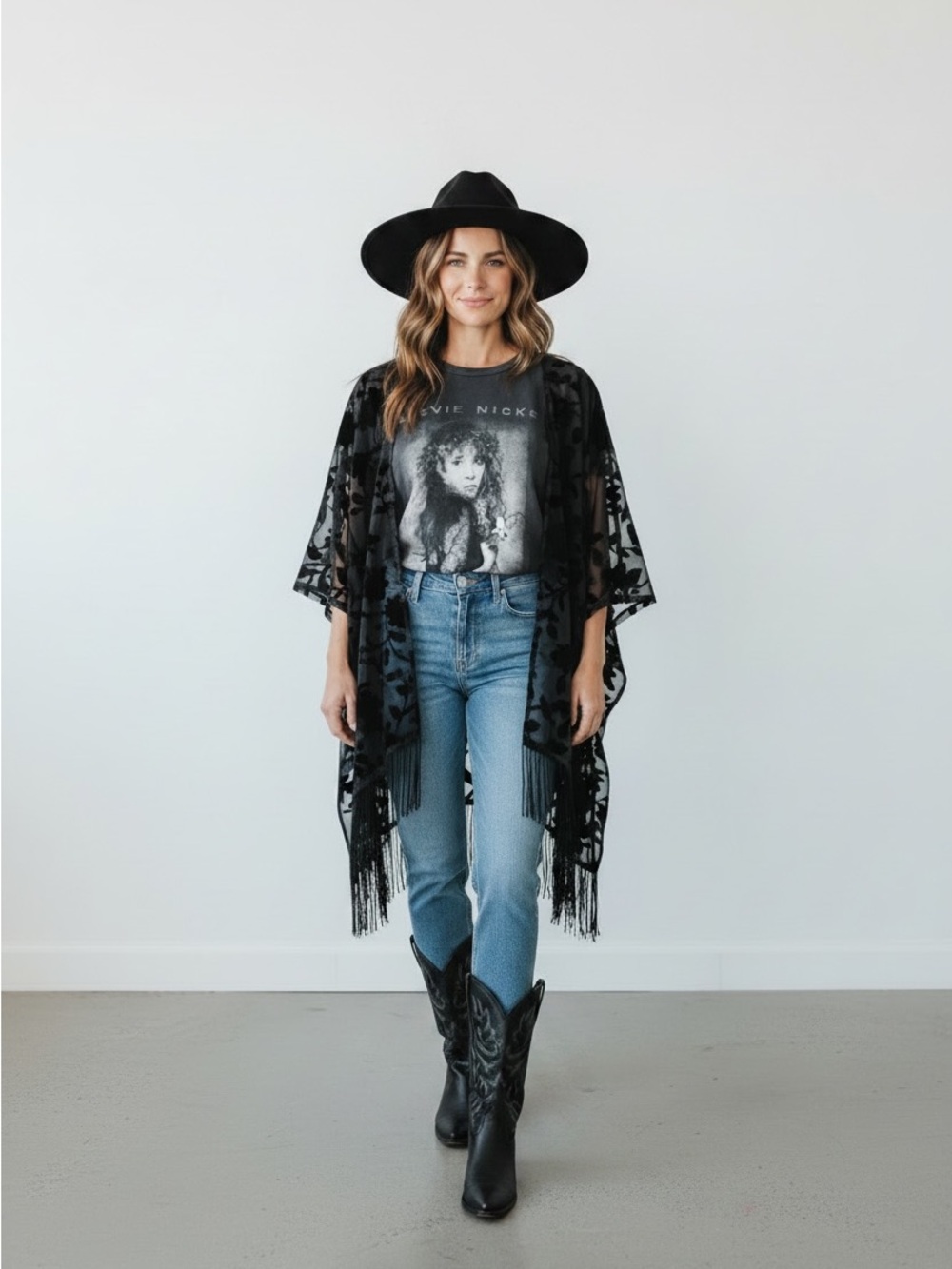 Stevie Nicks custom poncho - one-of-a-kind - Picture 2 of 6